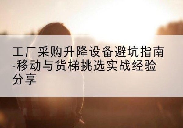 达尔罕茂明安联合旗移动式升降机怎么选-工厂采购升降设备避坑指南-移动与货梯挑选实战经验分享